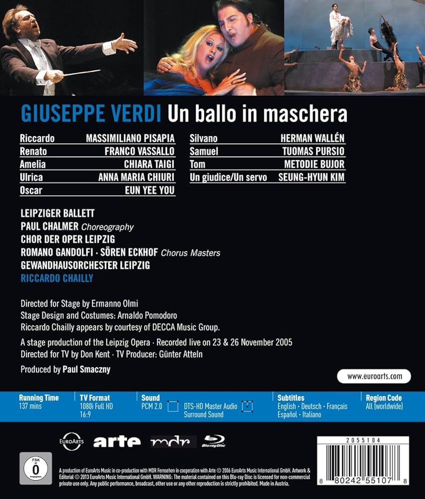 その他 Un Ballo in Maschera / [DVD] UN BALLO IN MASCHERA Bergonzi, Stella, Zanasi (NHK 1967